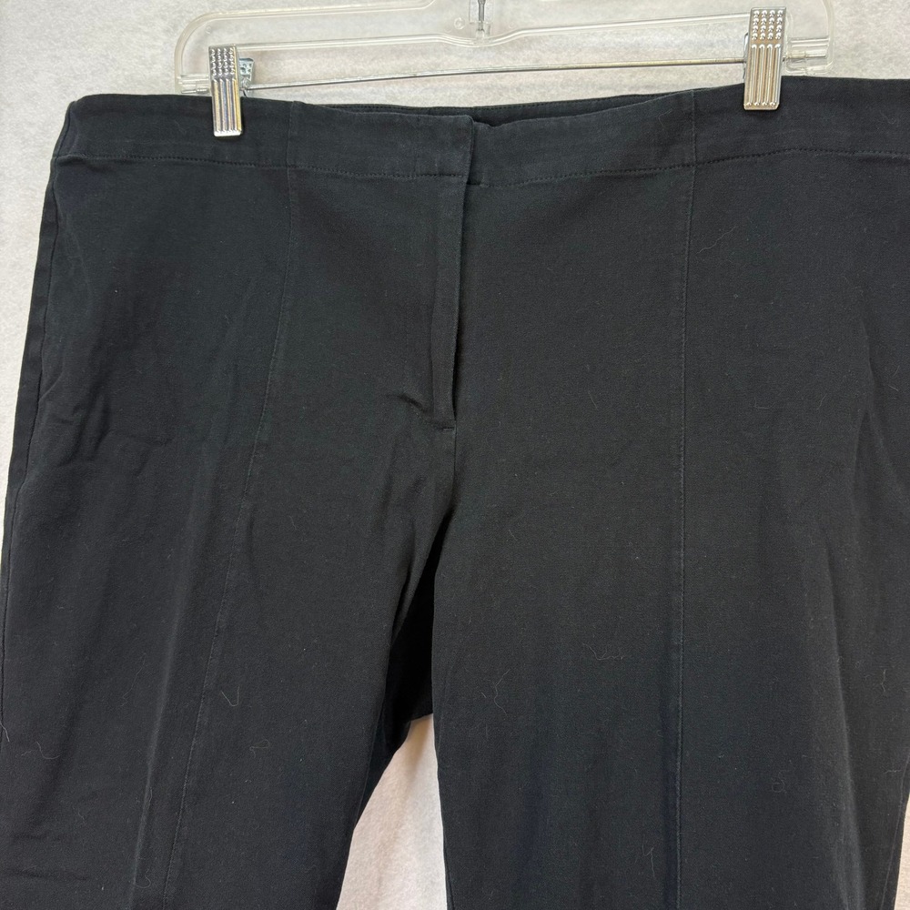J. Jill Women's Sz 18 Black Premium BiStretch Pants Flat Front Career Casual - Picture 3 of 7